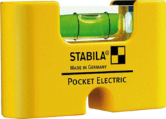 Stabila 17775 - waterpas pocket (met magneet voor recht afmonteren schakelmateriaal)