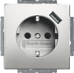 Busch Jaeger 2CKA002011A6166 - wcd randaarde kinderbeveiliging + usb 866 pss
