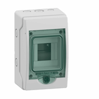 Schneider Electric 13976 - Mureva mini verdeler voor DINrail componenten, 1x4 modulen, zonder kl