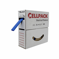 Cellpack 127092 - krimpkous/afrolbox dunw. krimpverh. 2 : 1 - sb/25.4-12.7/blauw/4m