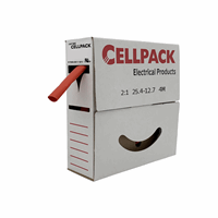 Cellpack 127094 - krimpkous/afrolbox dunw. krimpverh. 2 : 1 - sb/25.4-12.7/rood/4m