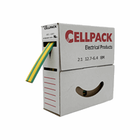 Cellpack 127074 - Krimpkous/afrolbox dunw. krimpverh. 2 : 1 - SB/12.7-6.4/groen-geel/8m