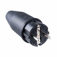 Keraf 104458 - Rubber contactstop 16A 250V~ randaarde (tot 3x2,5mm2)