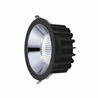 Interlight IL-CD38B - camita downlight 8w Ø115mm 3.000/3.500/4.000k zwart exclusief driver