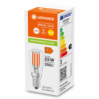 LEDVANCE 4099854066320 - led special t26 p 2.8w 827 clear e14