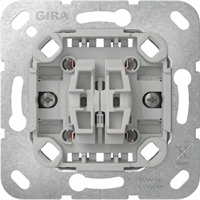 Gira 313900 - schakelaar / drukcontact wissel basis (de linker wip is een schakelaar en de rechter wip een drukcontact)