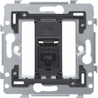 Niko 170-79261 - 1 RJ45-aansluiting UTP cat. 6, klaar voor PoE++, vlakke uitvoering, in