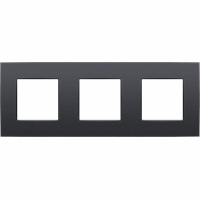 Niko 133-76700 - afdekraam 3-voudig antraciet