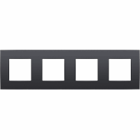 Niko 133-76400 - Afdekraam 4-voudig antraciet