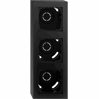 Gira 106309 - opbouw behuizing 3-voudig + afdekraam e2 zwart mat