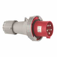 ABL Connectivity S54S35 - cee stekker, ip67, 125a, 5-polig, 400v, 6h, rood