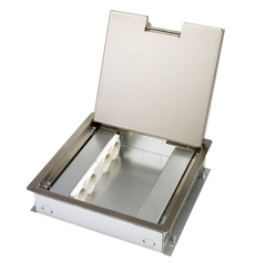 OCS 33.70.009 - vloerdoos 4x230v+4blnd tr15 (rvs deksel)