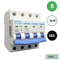 GACIA Europe pb8h-3nb40 - instatieautomaat 3p+n b-kar. 40a 10ka
