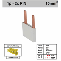 SEP Europe p01002g00 - kam 1-fase 2-polig 17,8mm