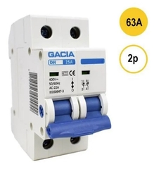 GACIA Europe dh-263 - Hoofdschakelaar 2polig 63A 2module