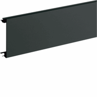 Hager BR08029011 - br65/brn65 deksel 80mm pvc, zwart